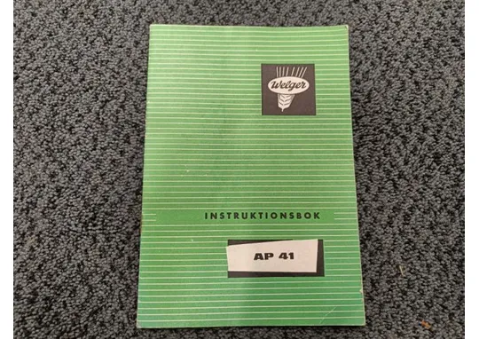 Welger AP 41 / Käyttöohje / Ruotsinkielinen
