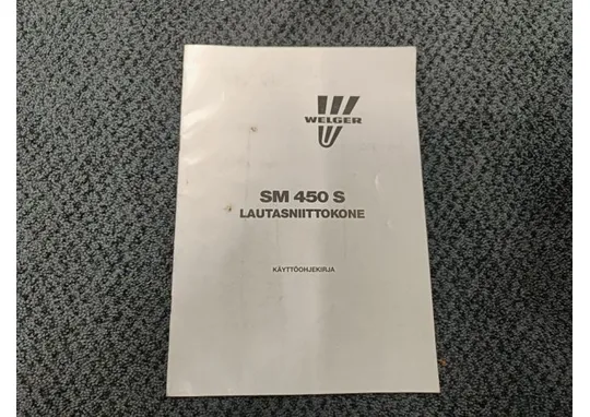 Welger SM 450 S lautaniittokone / Käyttöohje