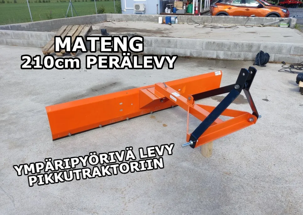 Mateng 210cm perälevy / Pikkutraktoriin takalana