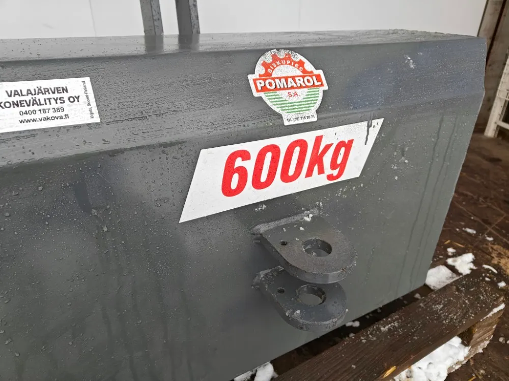 Pomarol 600kg vastapaino / etupaino / KAT 2 / CAT 2 kiinnitys