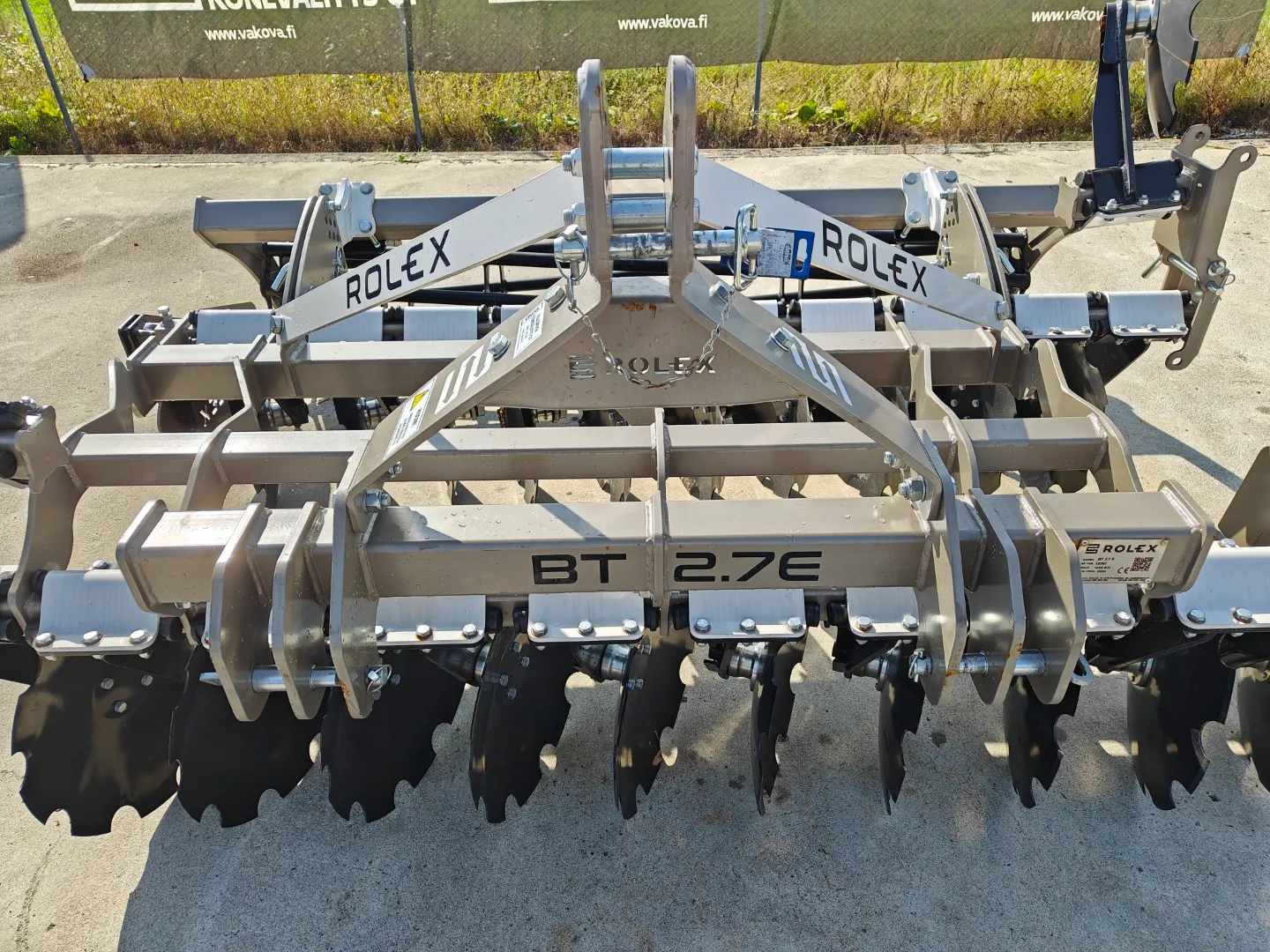 Rol-Ex BTE - 270cm lautasmuokkain / Mekaaninen pakkerinsäätö