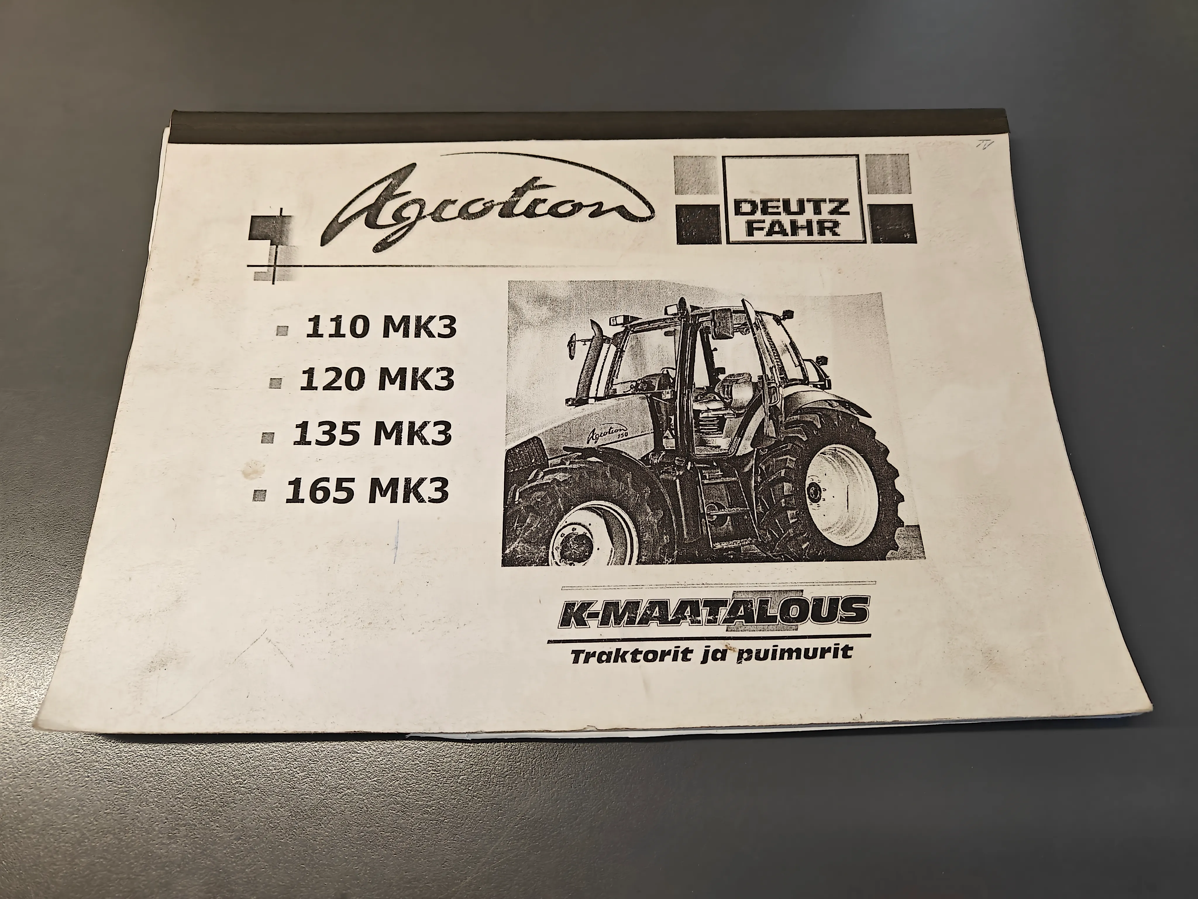 Deutz Fahr Agrotron myyntiesite / 110MK3, 120MK3, 135MK3. 165MK3