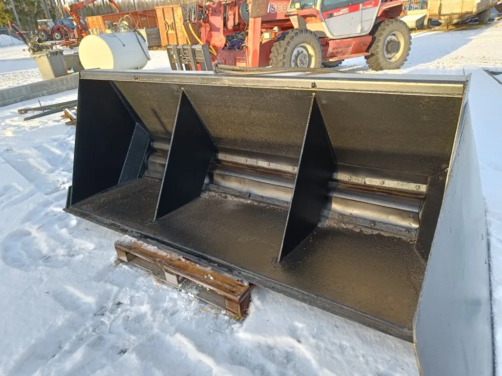 Hiekoituskauha 250cm - hydraulinen / Volvo-kiinnikkeellä - katso video!