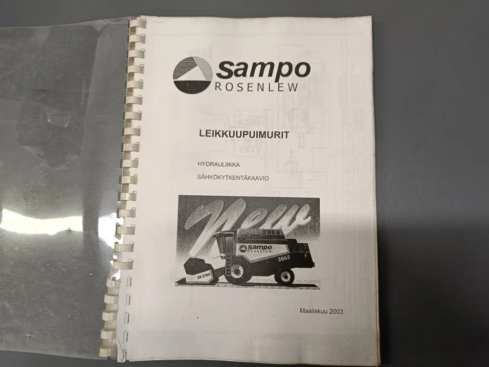 Sampo Rosenlew puimureiden 2003 / Hydrauliikka ja sähkökytkentäkaavio
