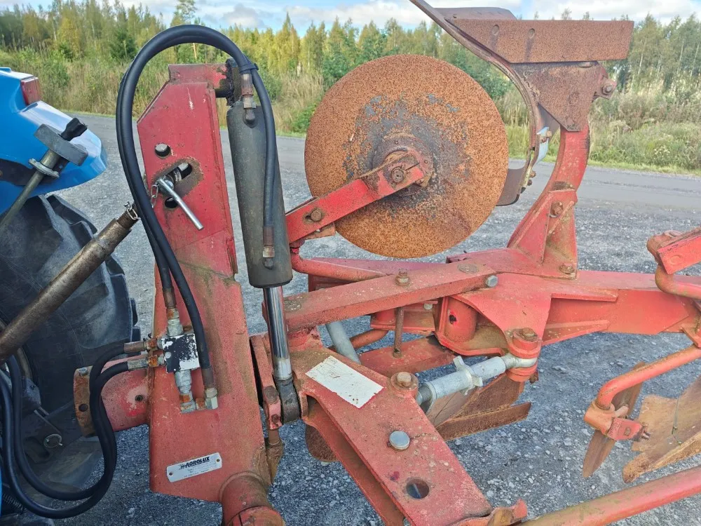 Agrolux RSD397FK kääntöaura 3-siipinen / kuorimet ja kiekkoleikkurit, katso video!