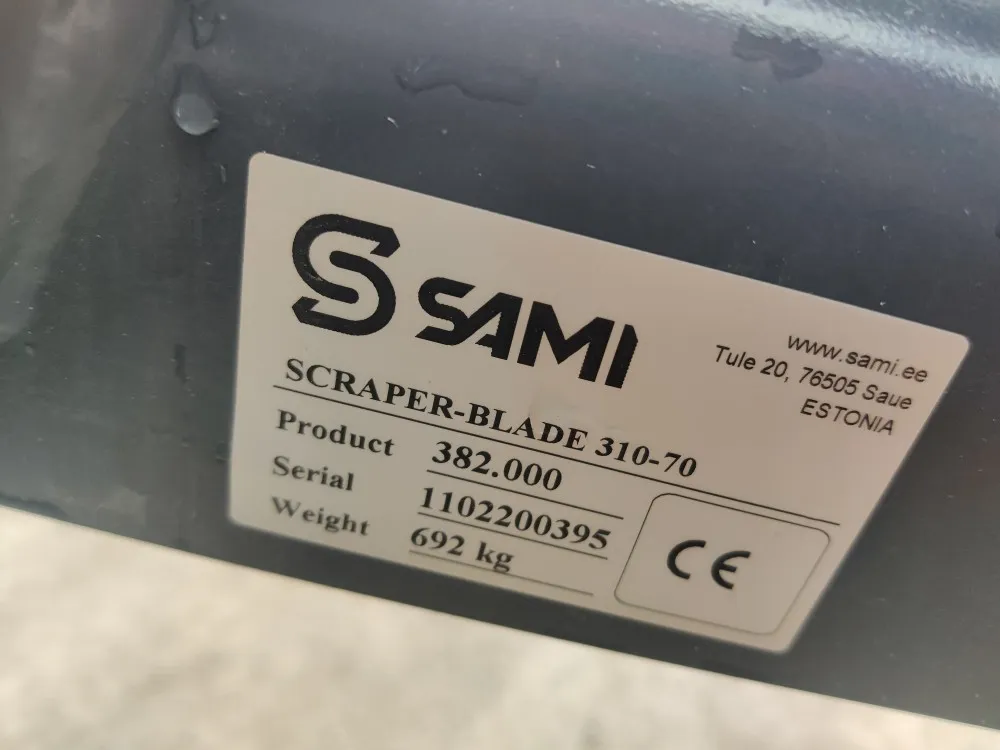 Perälevy Sami 310-70, katso video! / hydraulinen levyosan kääntö, käyttämätön!