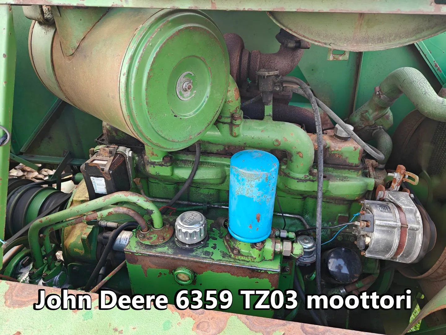 John Deere 6359 TZ03 moottori / 965 leikkuupuimurista - 6-syl. turbo