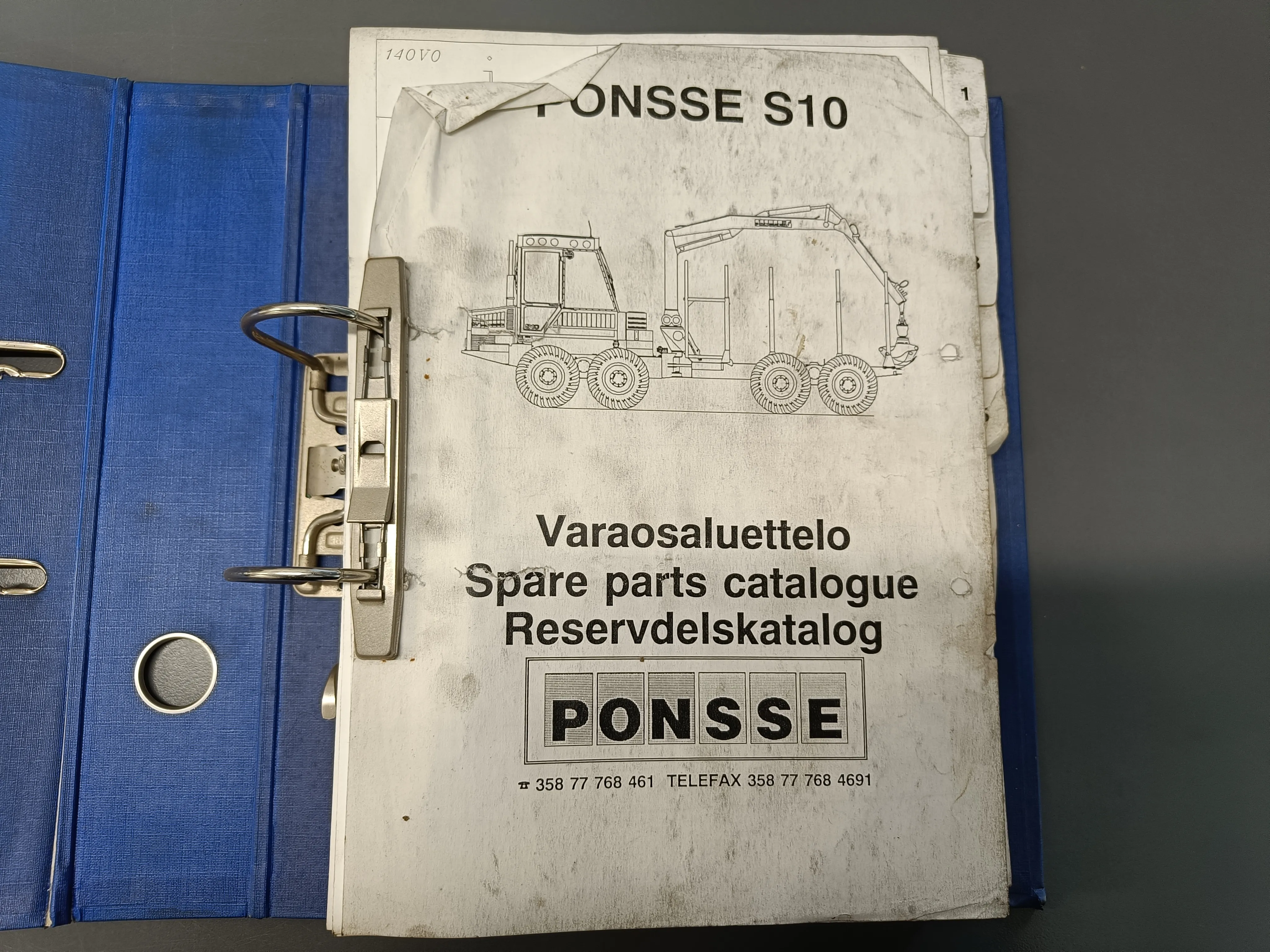 Ponsse S10 / Varaosaluottelo