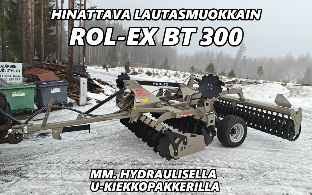 Rol-Ex BT 300 hinattava lautasmuokkain – U-KIEKKOPAKKERI – VIDEO