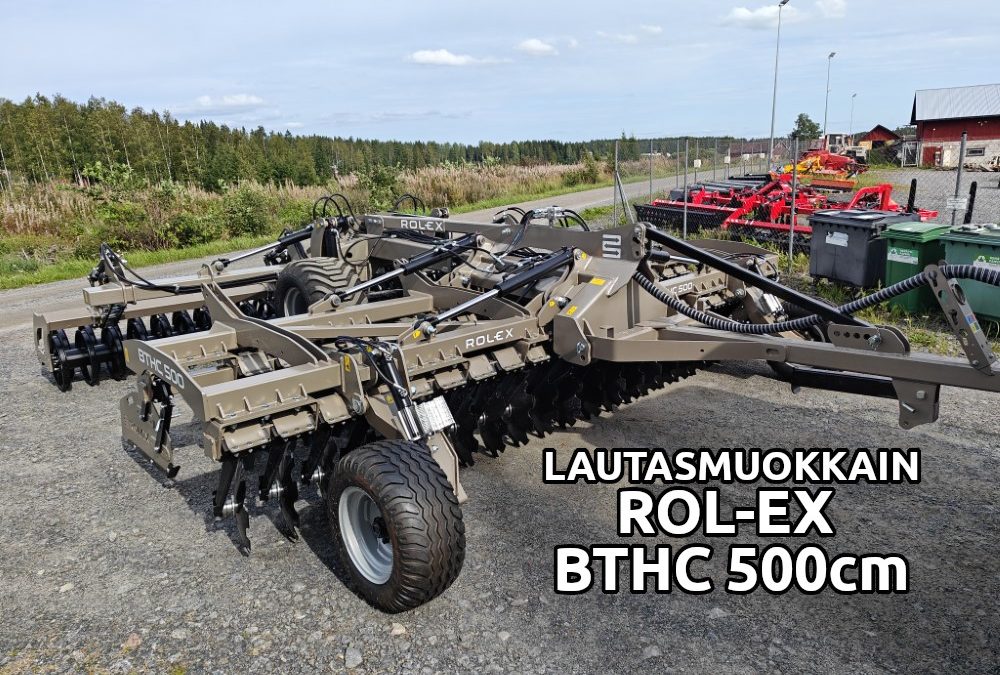 Rol-Ex BTHC 500cm lautasmuokkain – UUSI – VIDEO