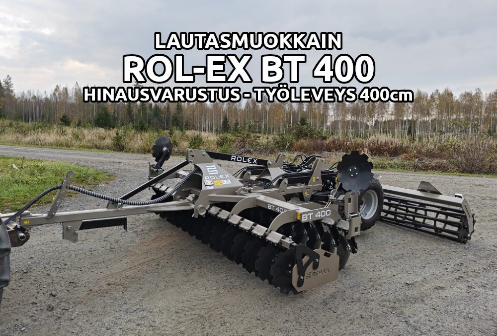 Rol-Ex BT400 hinattava lautasmuokkain – VIDEO