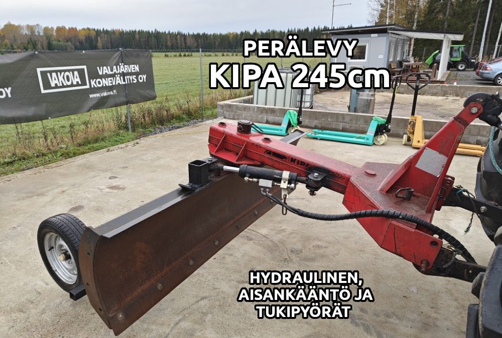 Kipa 245cm perälevy – hydraulinen – VIDEO