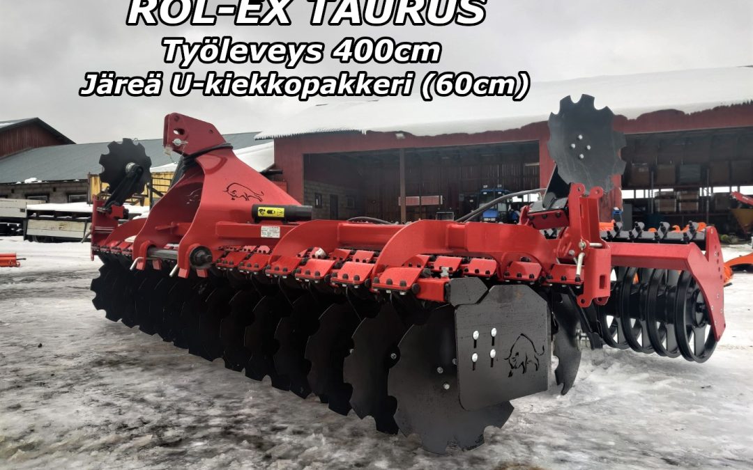 Rol-Ex Taurus 400cm – HYDRAULINEN U-KIEKKOPAKKERI (60cm)