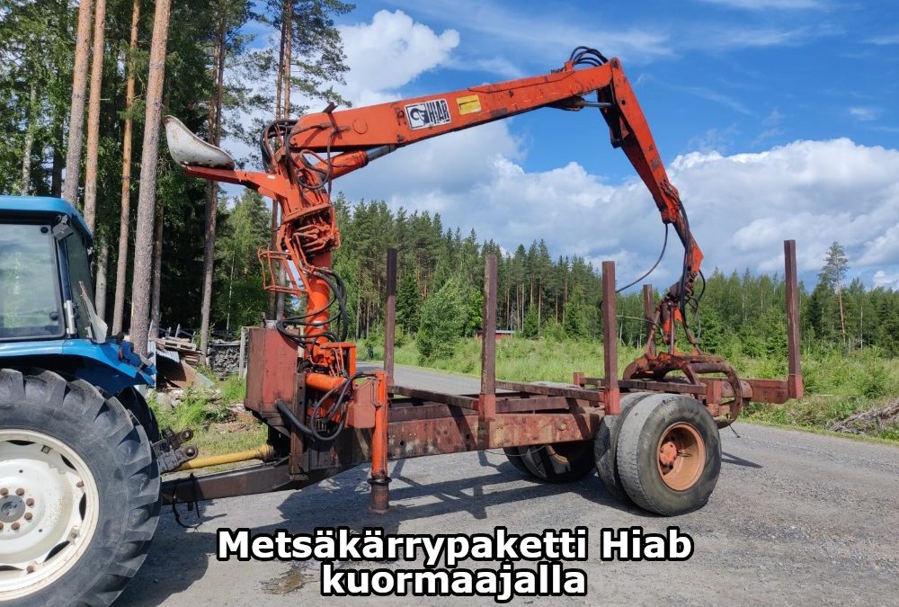 Metsäkärrypaketti Hiab kuormaajalla – KATSO VIDEO