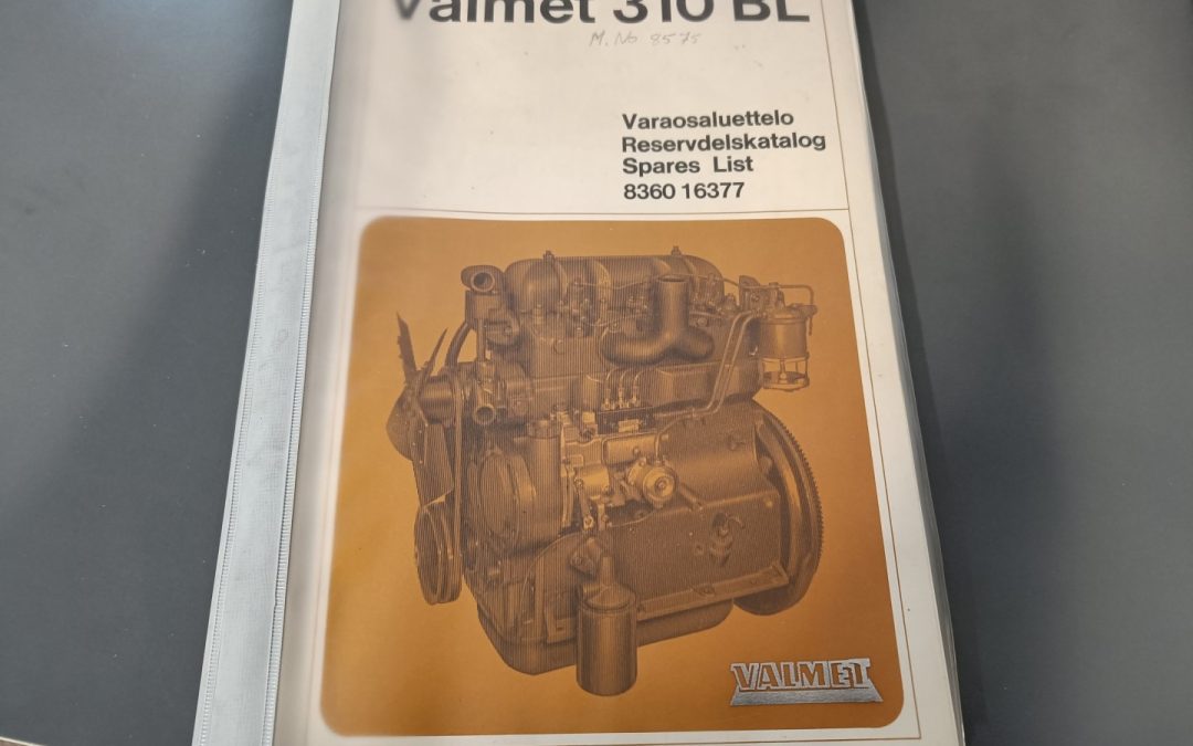 Valmet 310BL moottoreiden varaosaluettelo