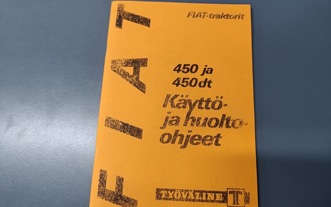 Fiat F100, F110, F120, F130 Turbo traktorin ohjekirja