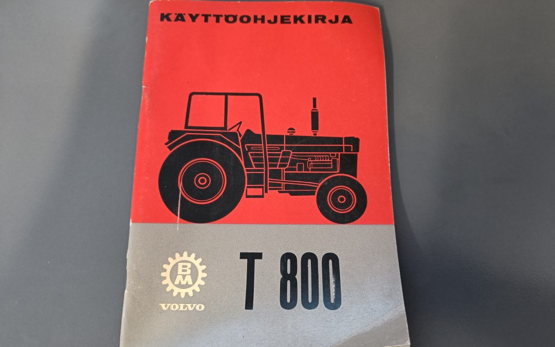 Volvo T800 traktorin ohjekirja