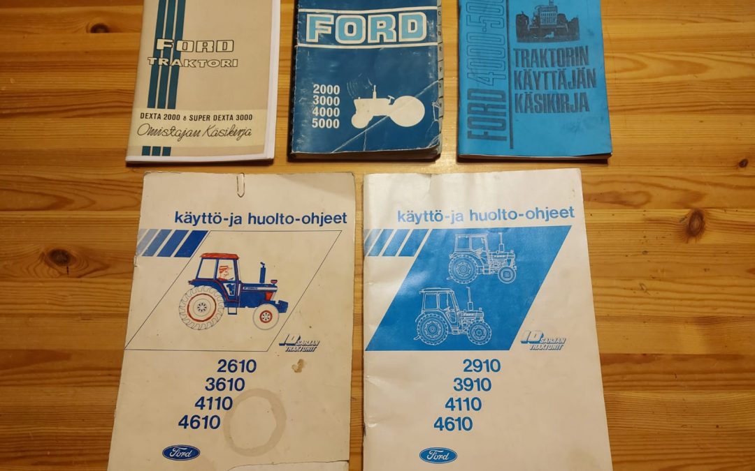 FORD TRAKTORIEN KÄYTTÖOHJEKIRJOJA