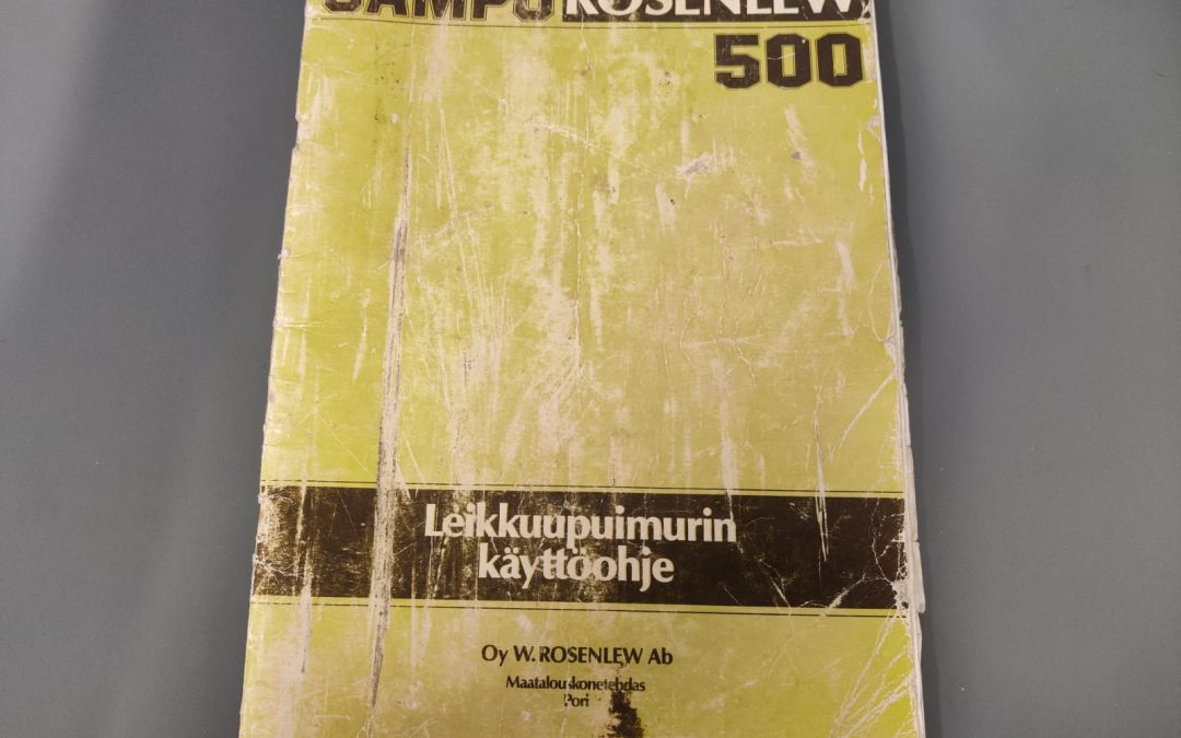 Sampo Rosenlew 500 leikkuupuimurin ohjekirja