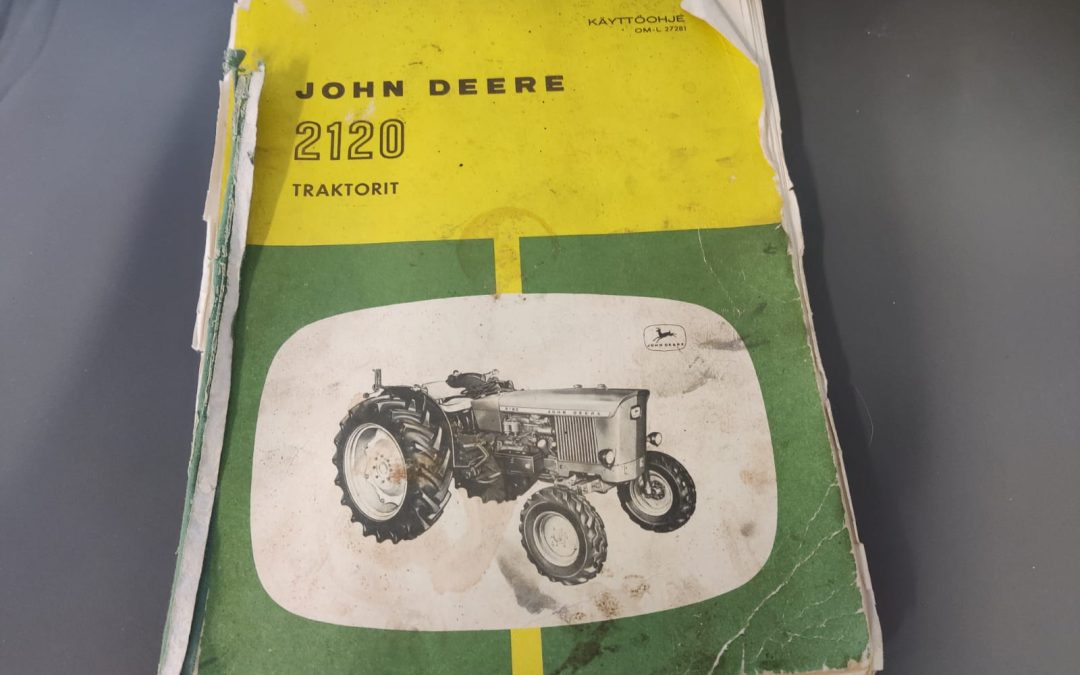 John Deere 2120 ohjekirja traktoriin