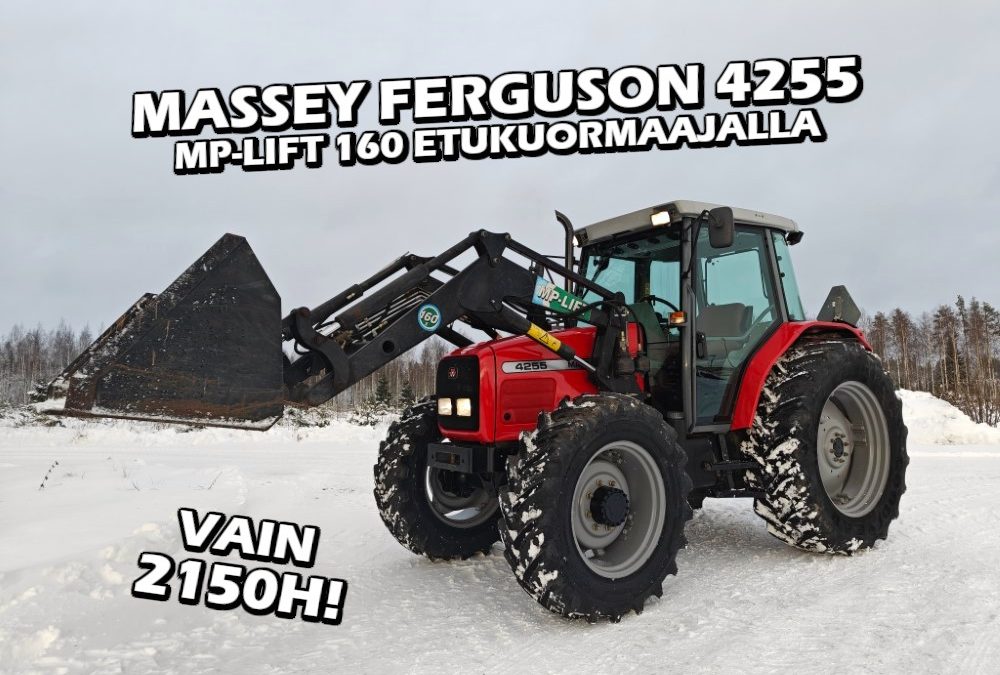 Massey Ferguson 4255 etukuormaajalla – Siisti traktori – VIDEO