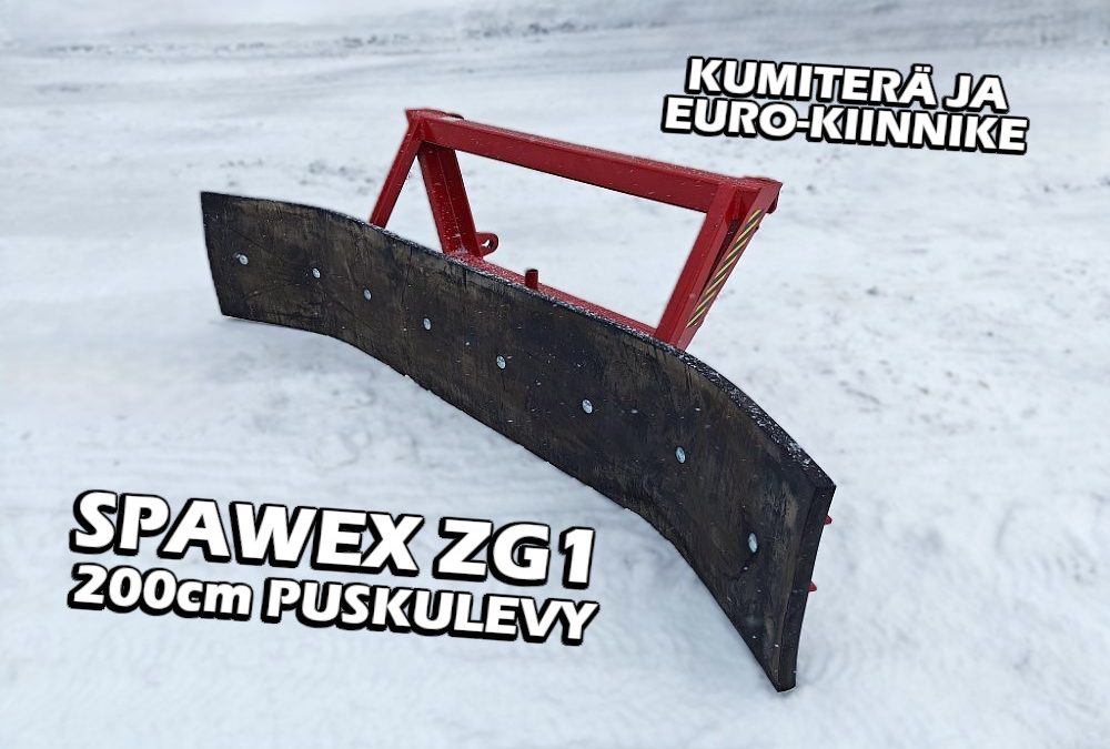 Spawex ZG1 puskulevy 200cm – Kumiterällä