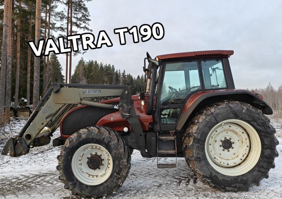 Valtra T190 HiTech traktori – etukuormaajalla – VIDEO